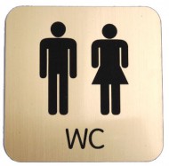 Piktogram WC oranov / bl - zvtit obrzek